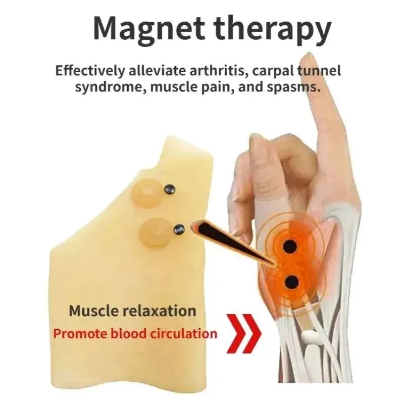 1Pcs Magnetic Therapy Wrist Hand Thumb Support Gloves Silicone Gel Arthritis Pressure Corrector Massage Pain Relief Gloves