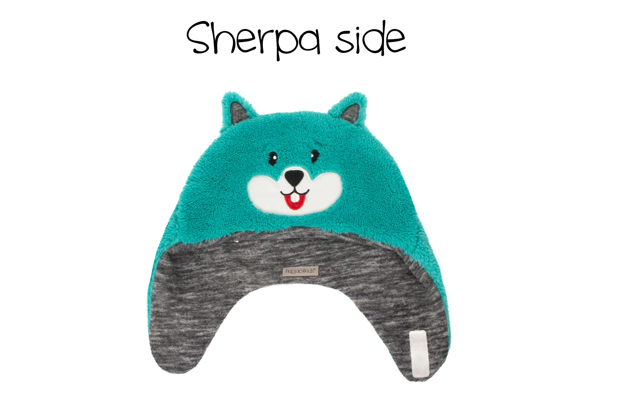 Baby/kids Reversible Sherpa Hat - Squirrel/owl