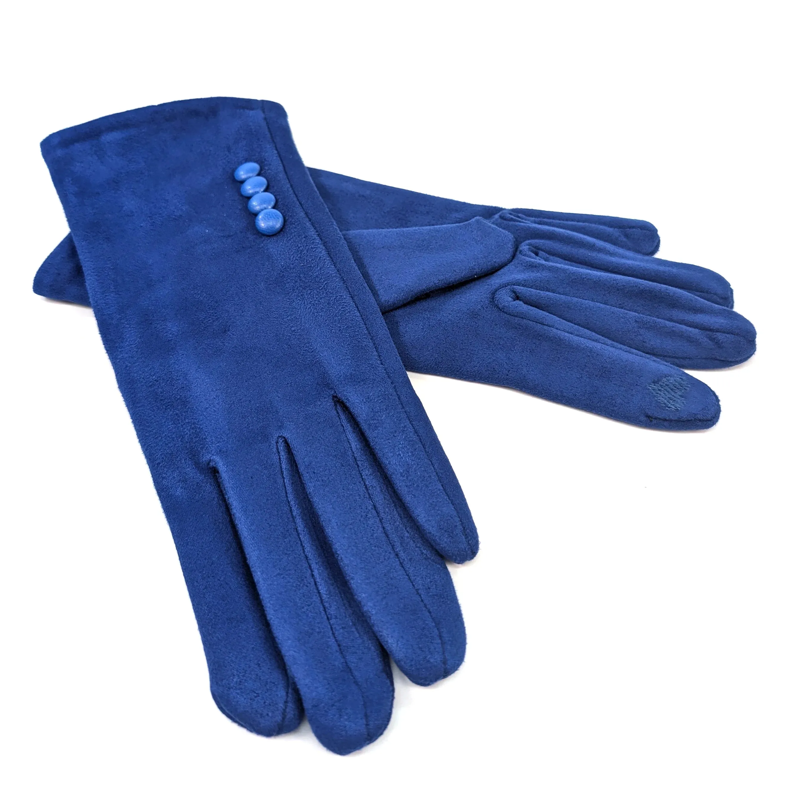 Black Ginger Royal Blue Bright Gloves - 800-607