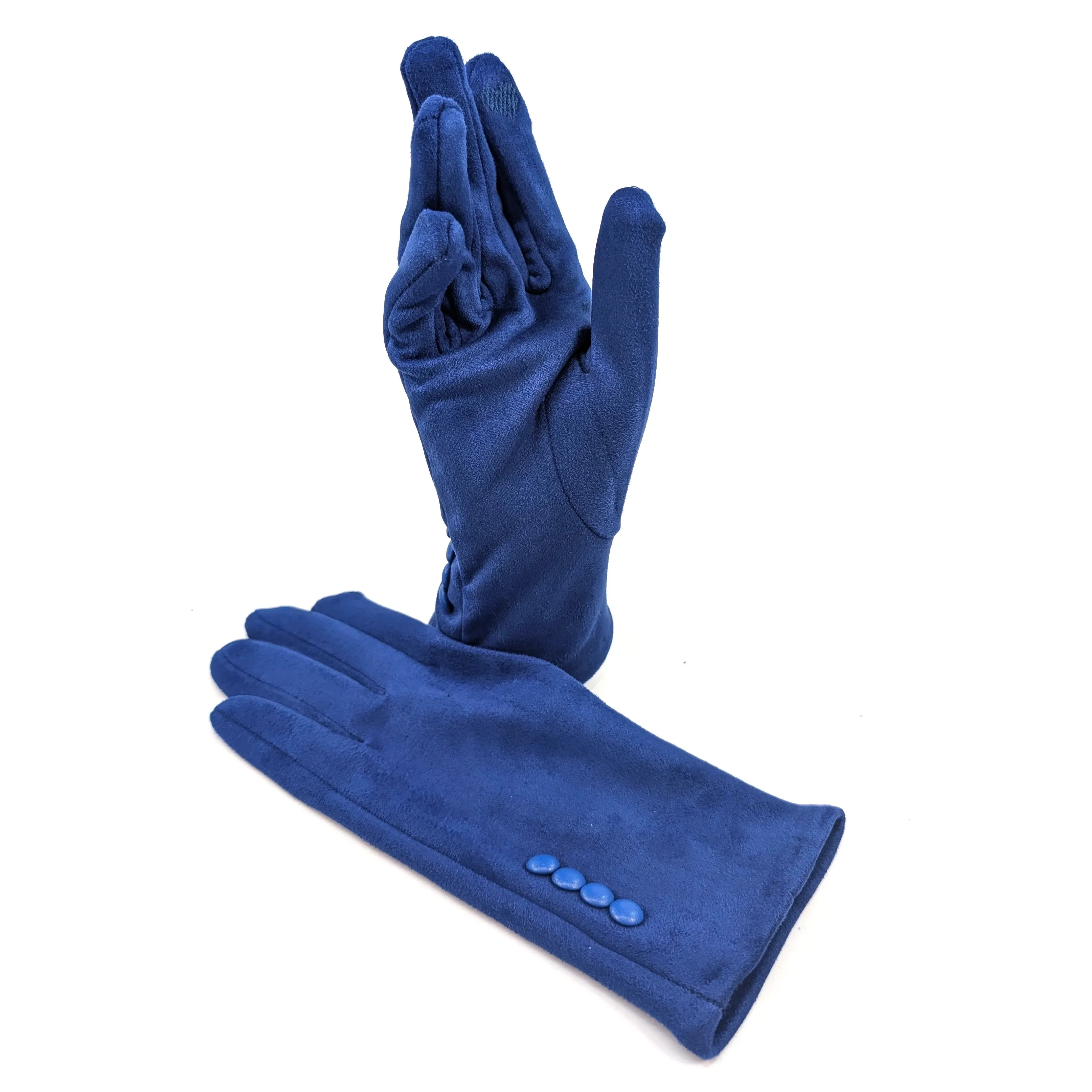 Black Ginger Royal Blue Bright Gloves - 800-607