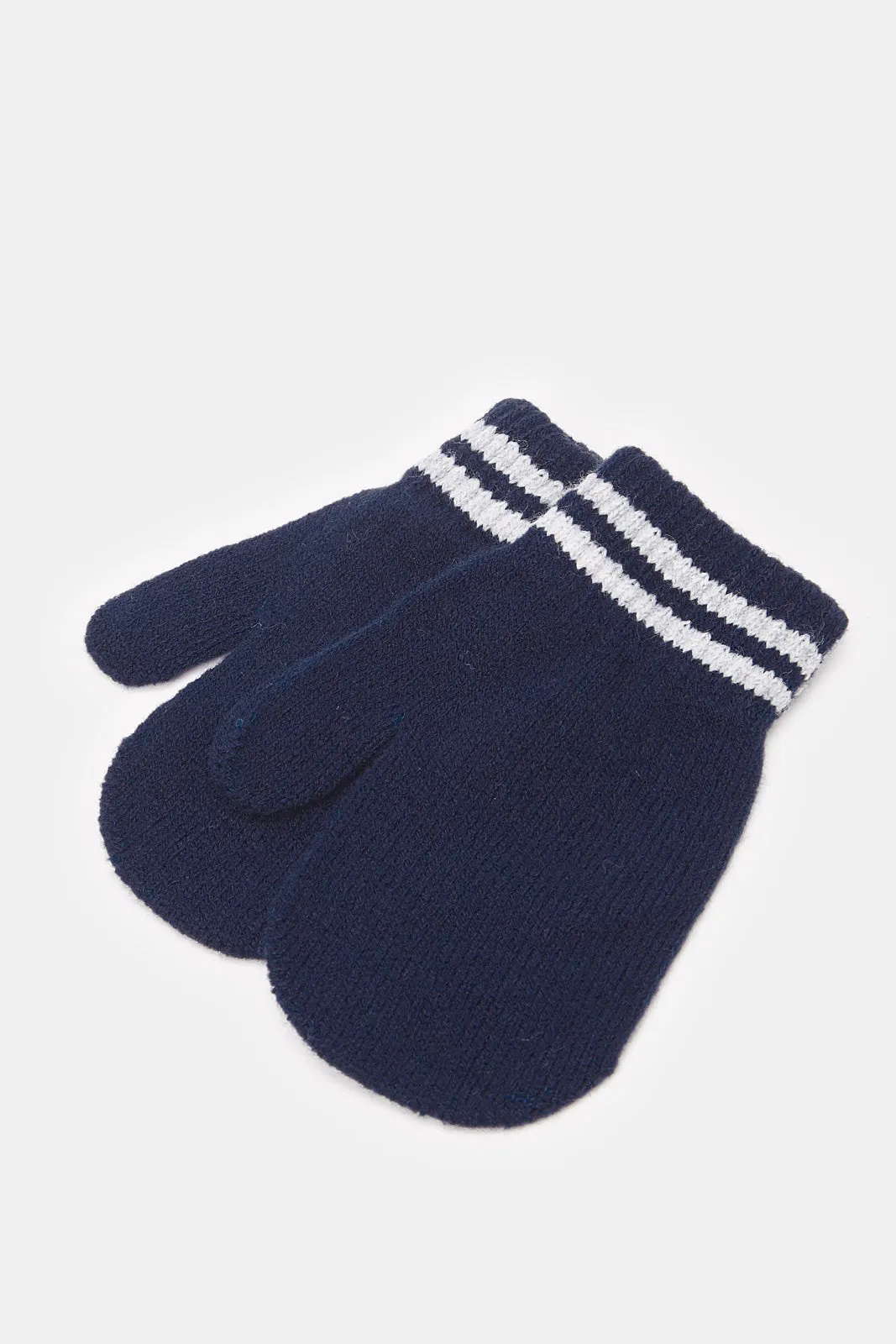 Boys Grey And Navy Knitted Set (3 Piece)