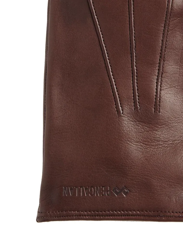 Brown Leather Genius Gloves