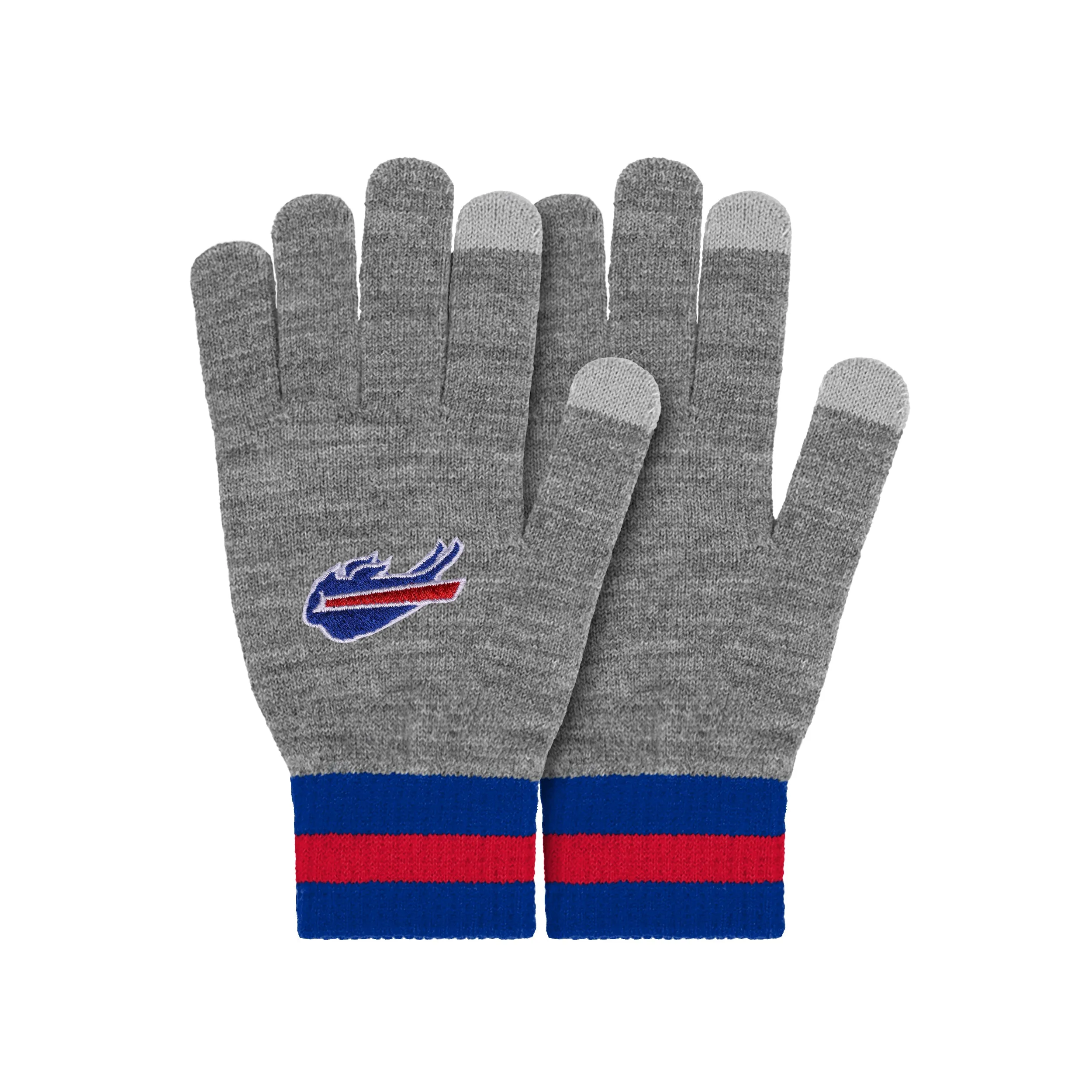 Buffalo Bills Gray Knit Texting Gloves