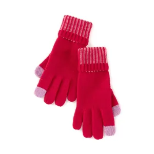 CHRISTIE TOUCHSCREEN GLOVES, Red