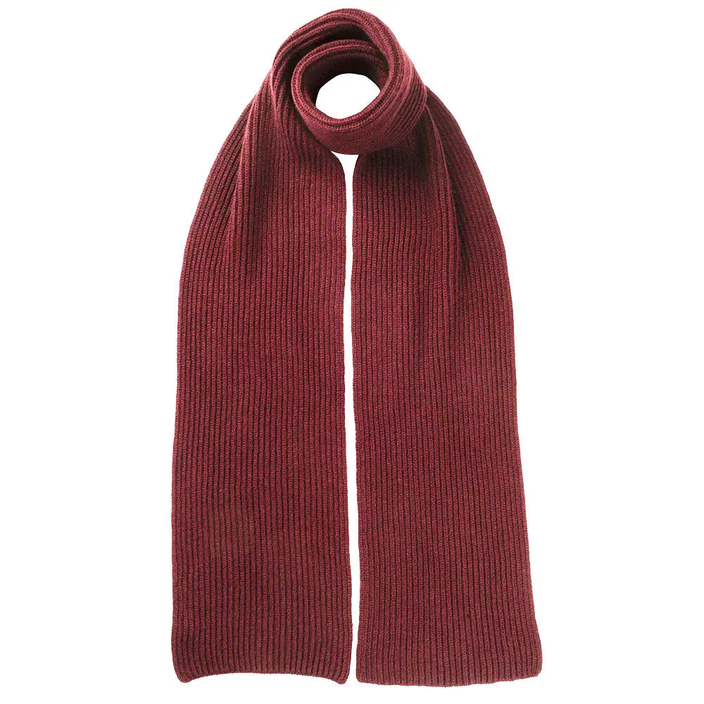 Classic Ribbed Cashmere Scarf (One Size / Various Colours)