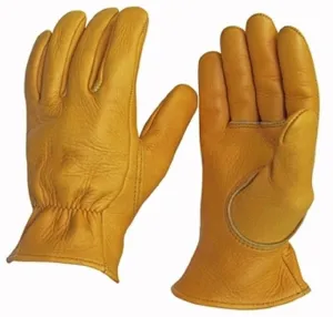 Favorite Elkskin Leather Gloves -- Foam Lined