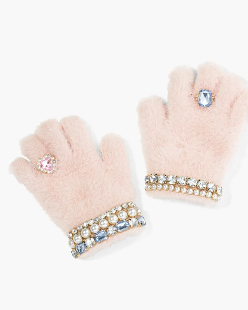 Hat | Cotton Candy Jeweled Gloves | Super Smalls