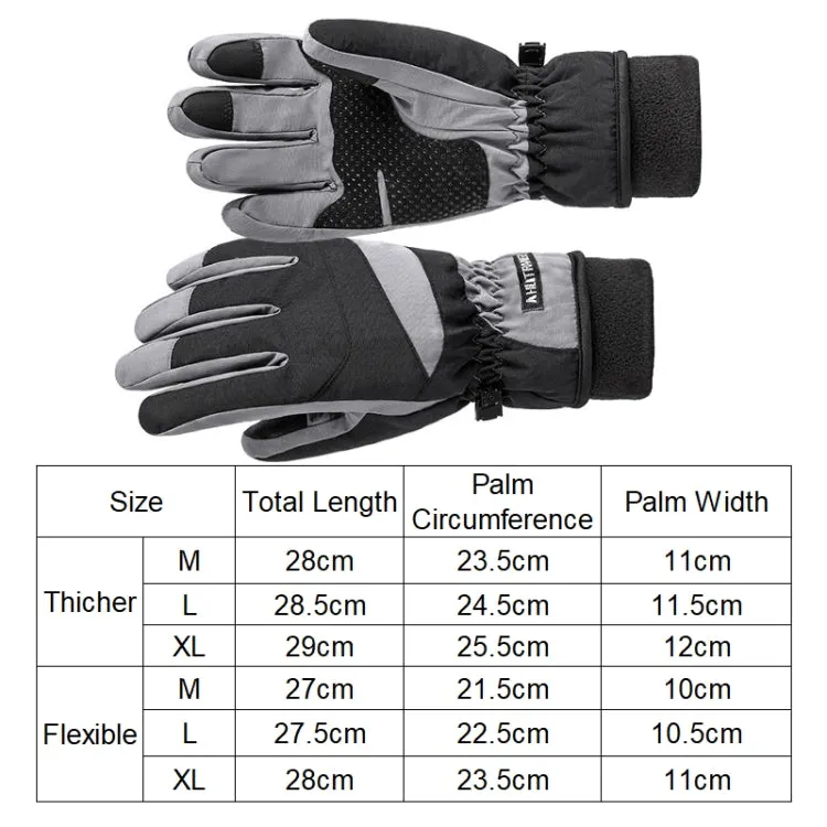 HLINTRANGE 061 Skiing Warm Gloves Sports Riding Waterproof Touch Screen Gloves, Size: XL(Flexible)