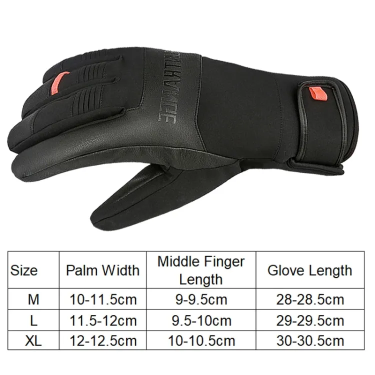 HUNTRANGE A055 Waterproof Riding Sports Touch Screen Keep Warm Gloves, Size: XL(Black)