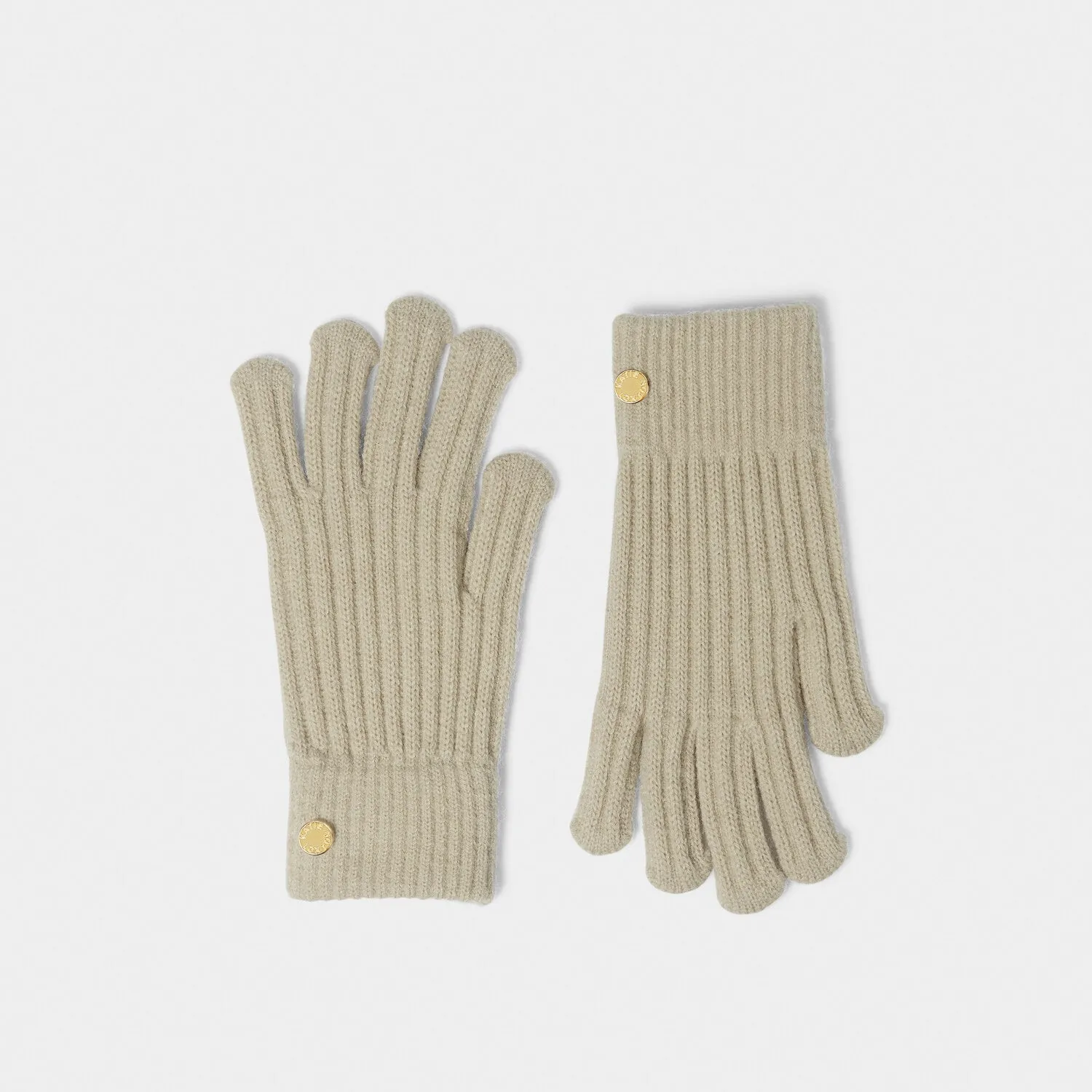 Katie Loxton 24cm Light Sand Knitted Gloves