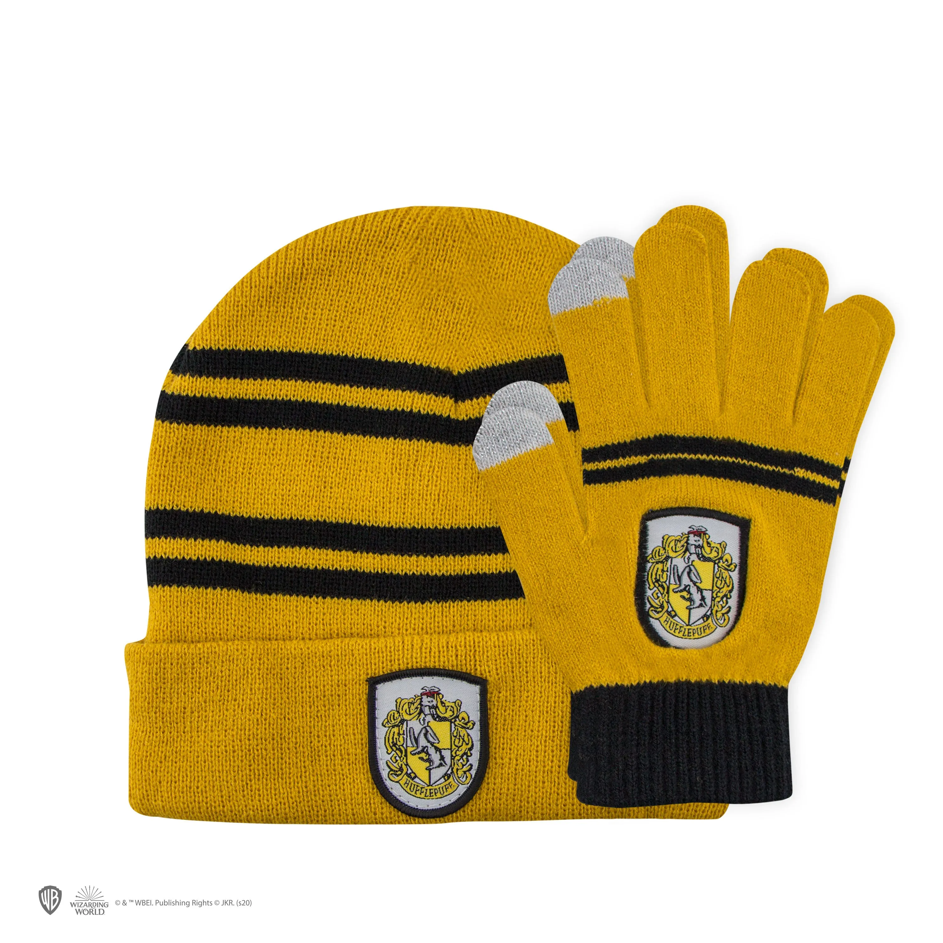 Kids Hufflepuff Gloves and Beanie Set