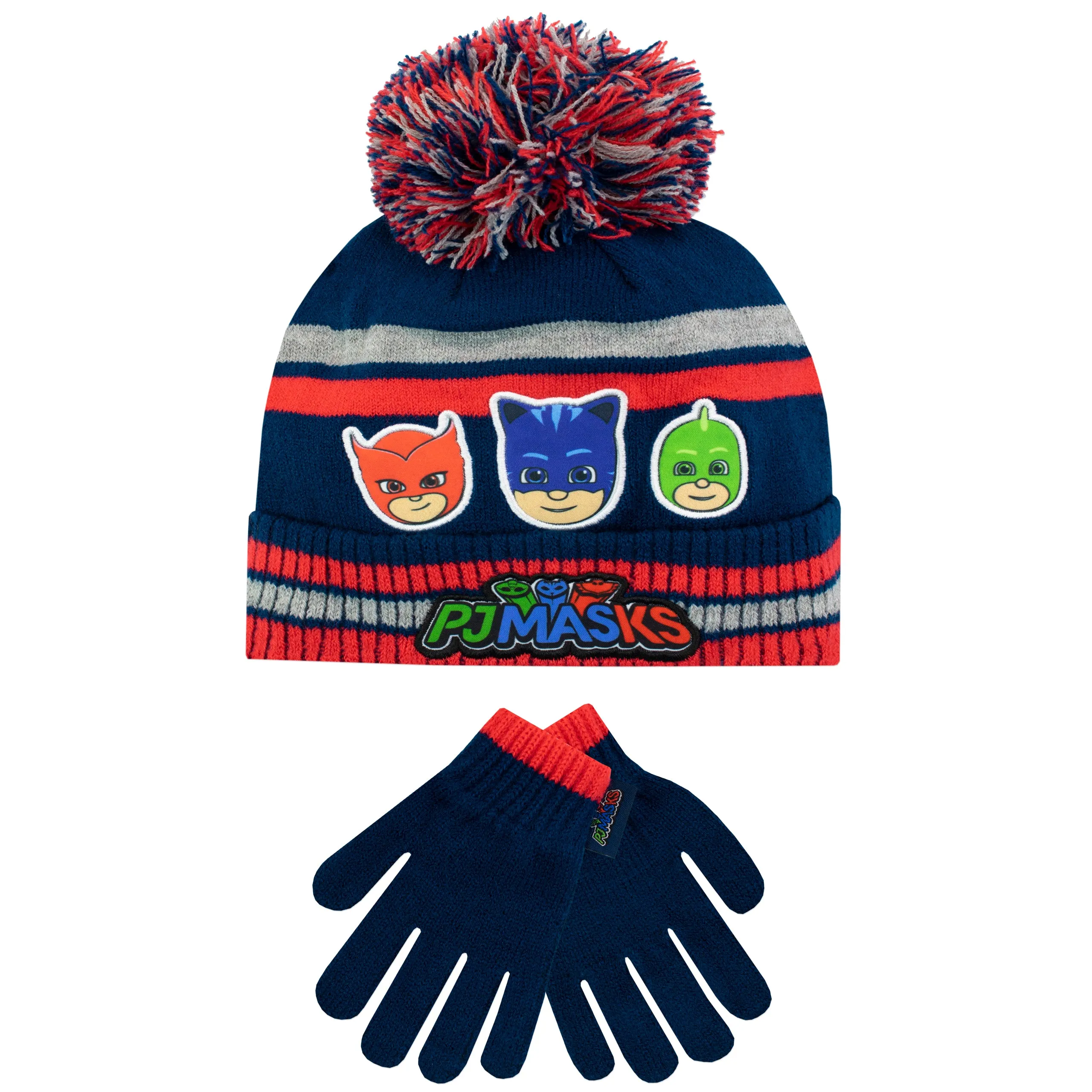 Kids PJ Masks Winter Hat and Gloves Set