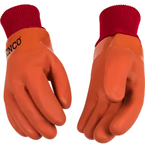 Kinco 8170 Acrylic Lined Sandy Finish PVC Knit Wrist Gloves (One Dozen)