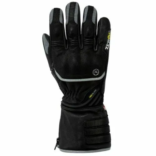 Knox Zero 2 Winter Leather Motorcycle Gloves - Black