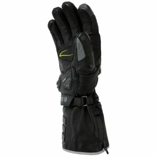 Knox Zero 2 Winter Leather Motorcycle Gloves - Black