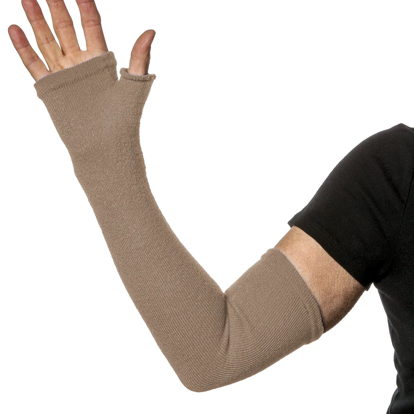 Long Fingerless Gloves | Skin Protectors | Medium Weight. (pair)