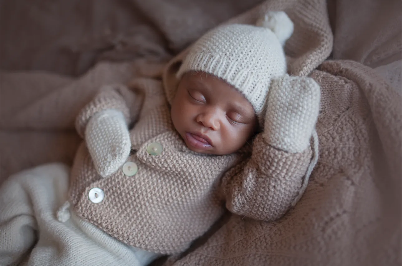 Newborn Mittens - Cream