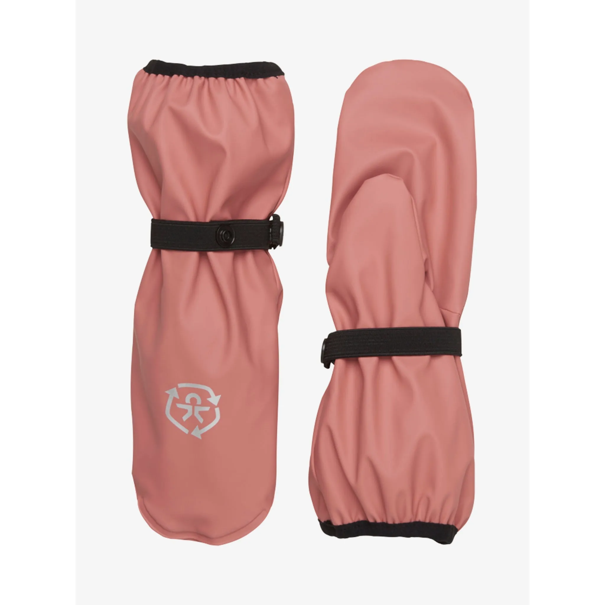 Old Rose Recycled Waterproof Fleece-Lined Rain Mittens