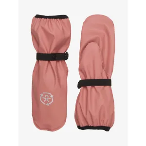 Old Rose Recycled Waterproof Fleece-Lined Rain Mittens