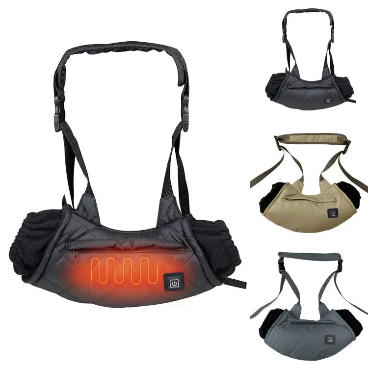 Outdoor Camping USB Heated Smart Warm Handbag(Black)