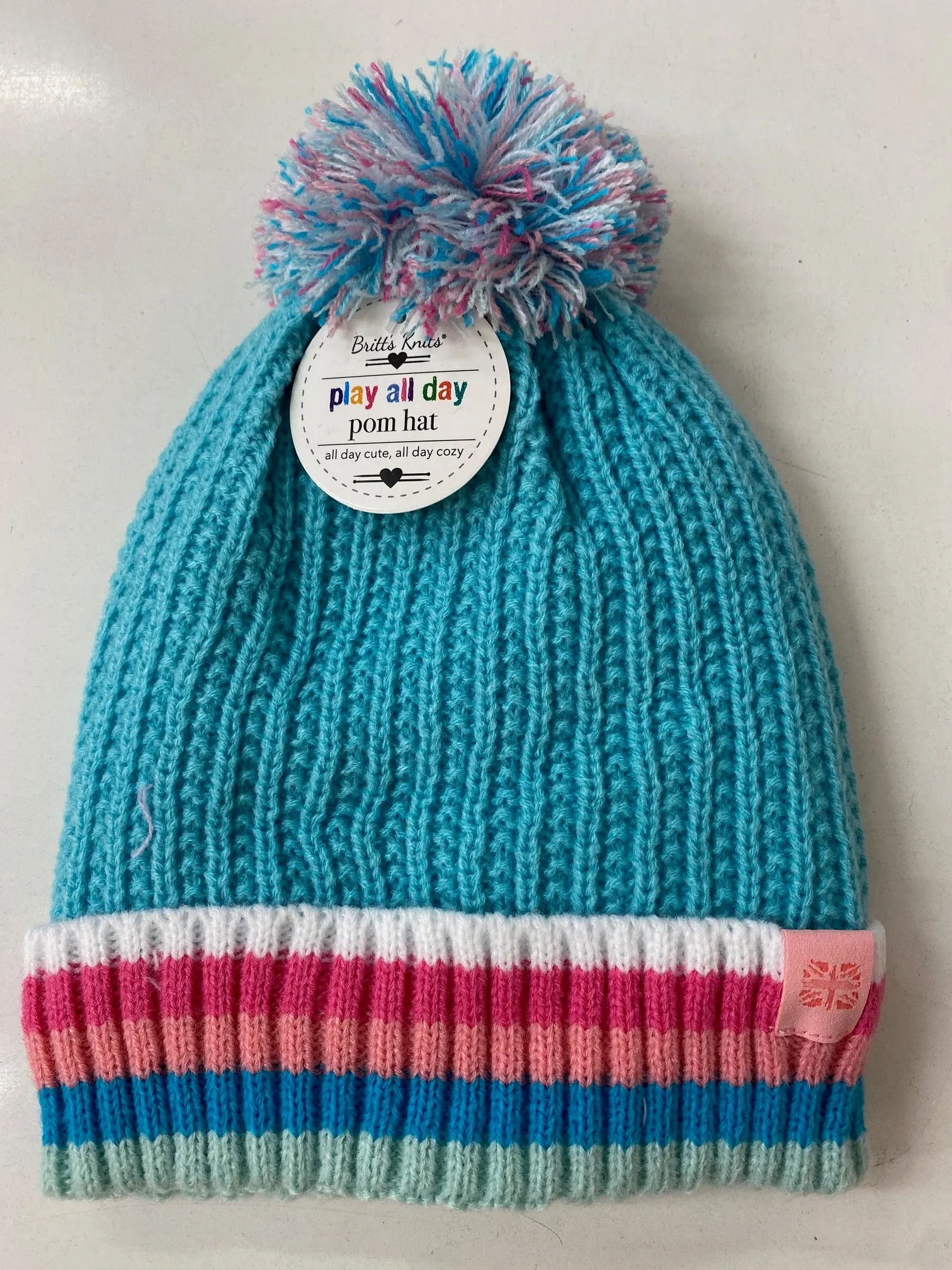 Pom pom Beanie AQUA