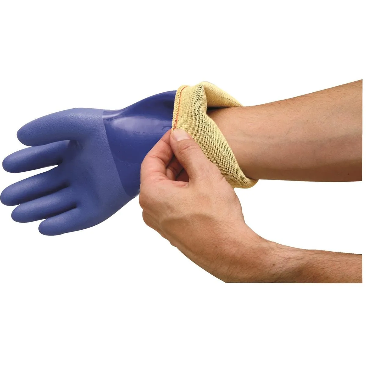 Showa Atlas 12" PVC-Coated Gloves with Cut-Resistant Lining