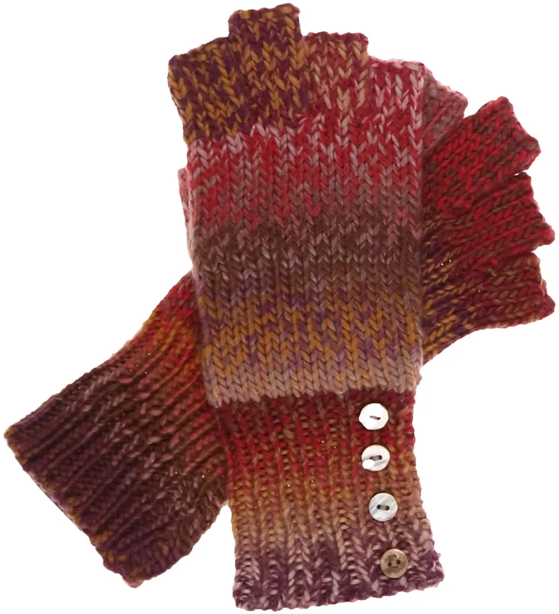 Spacedye Fingerless Gloves - Tea Rose