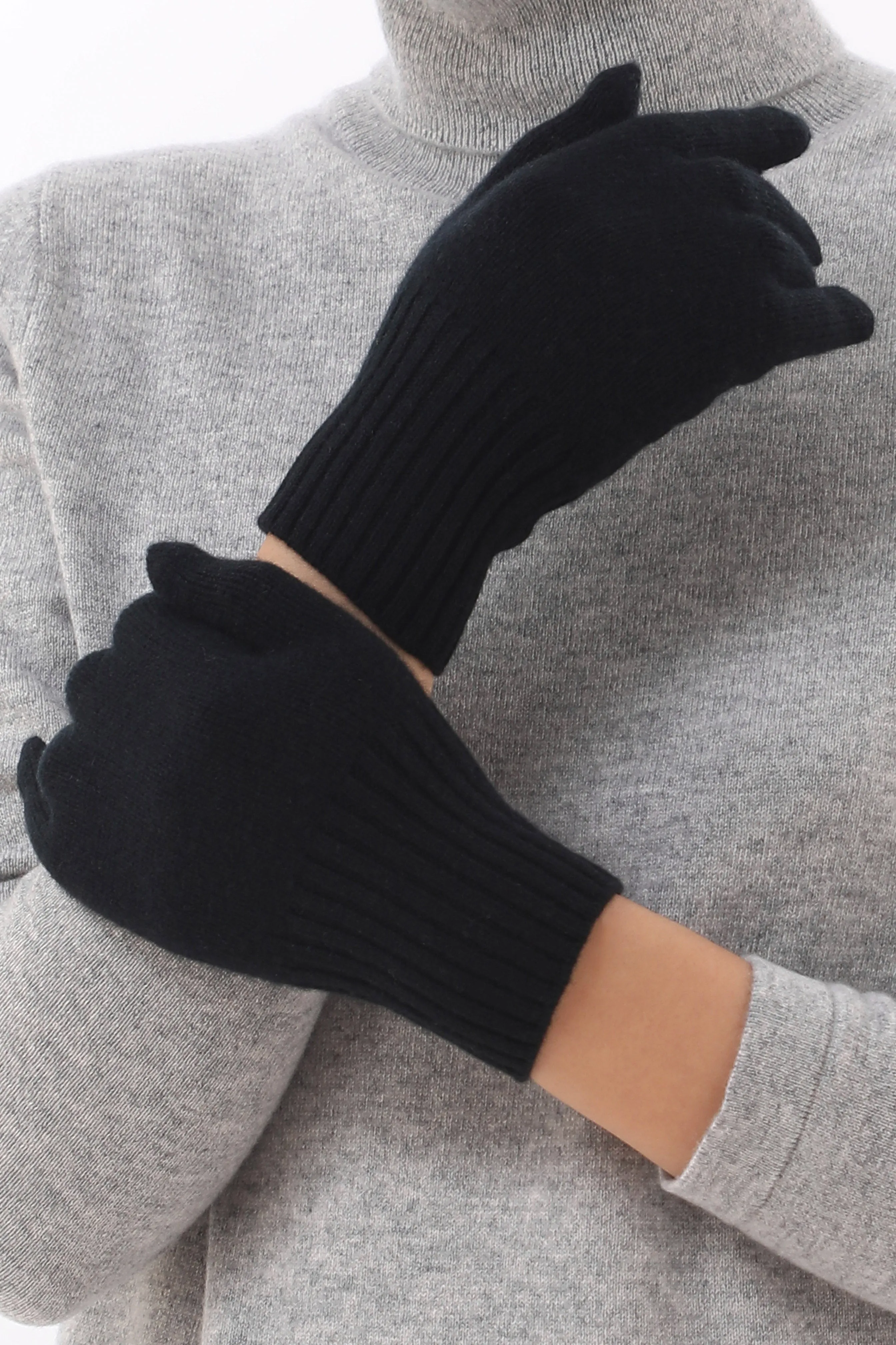 Sustainable Cashmere Glove - Black