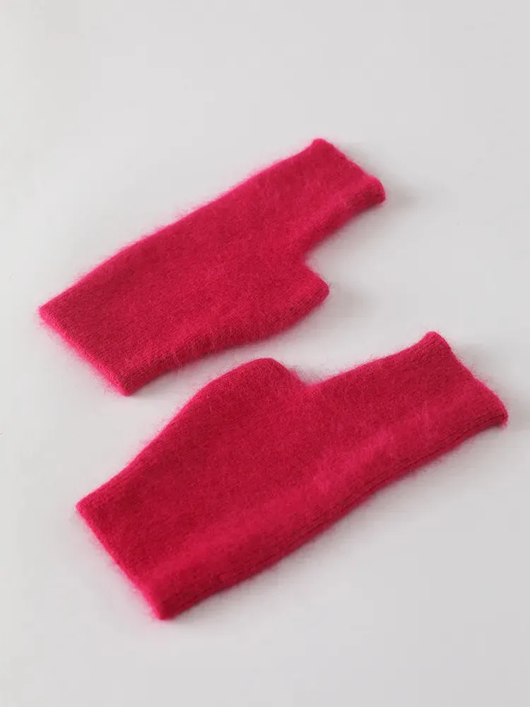 TEEK - Soft Fuzz Fingerless Gloves