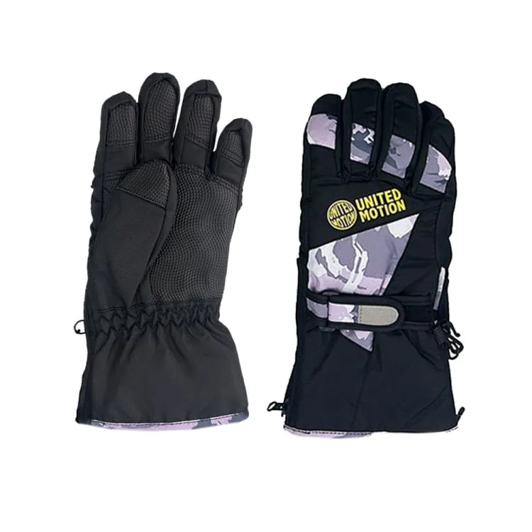 United Motion Kids 5-Finger Snow Glove-PURPLE