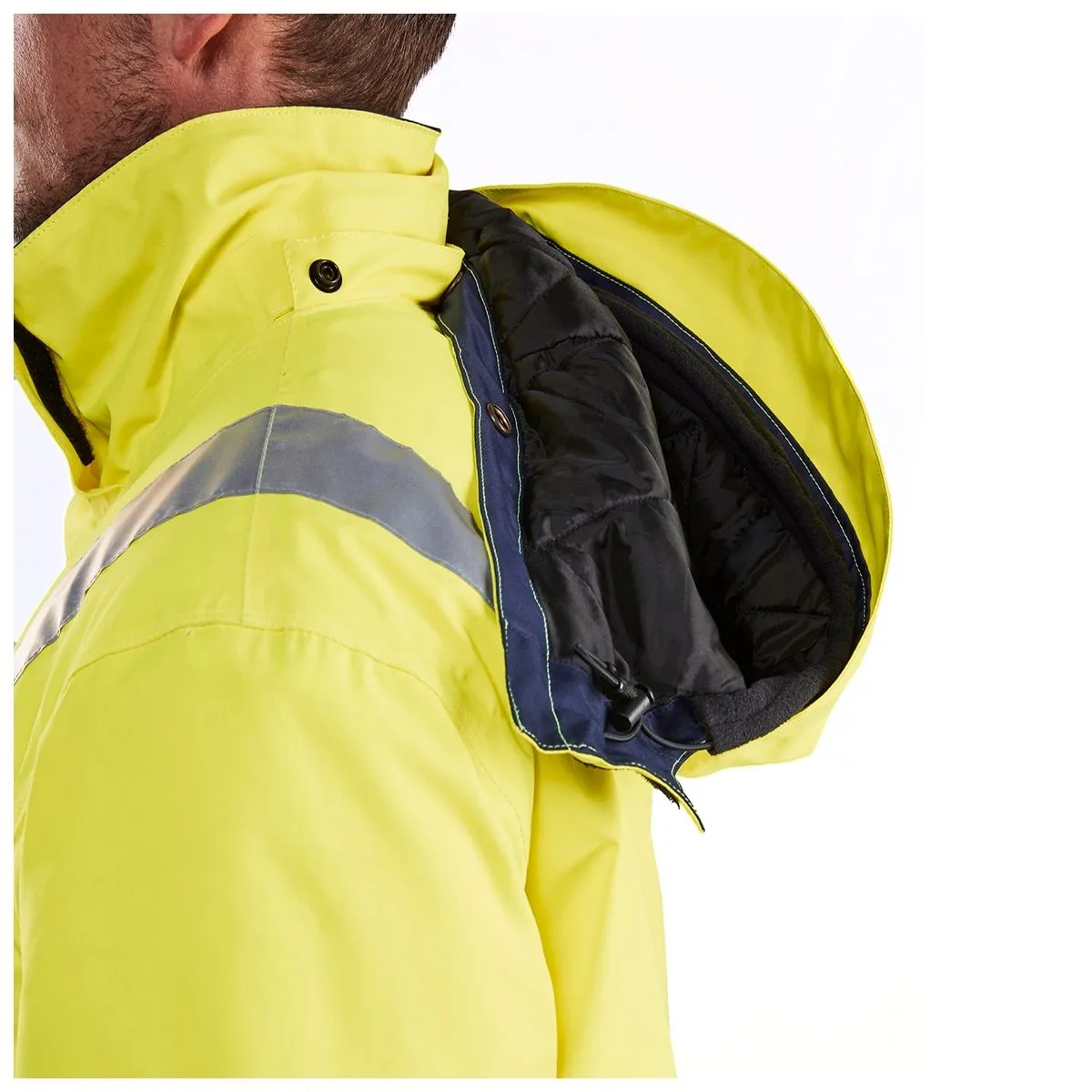 Winter&#x20;Jacket&#x20;High&#x20;Vis&#x20;4870&#x20;High&#x20;Vis&#x20;Geel&#x2F;Marineblauw&#x20;-&#x20;Bl&#xE5;kl&#xE4;der