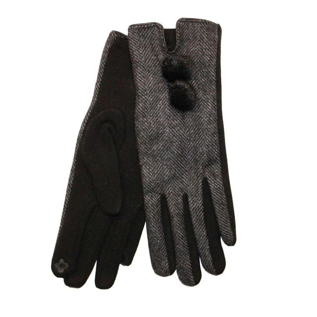 Womenswear Herringbone Gloves