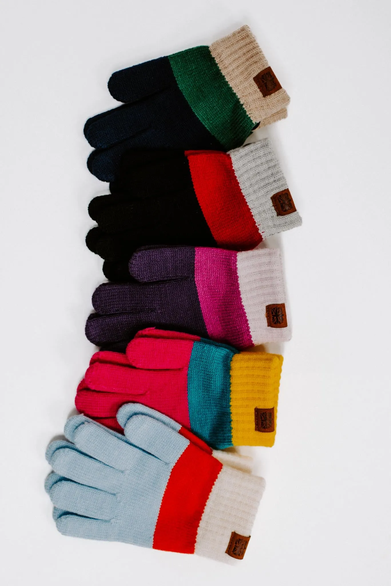 Wonderland Color Block Kids Gloves