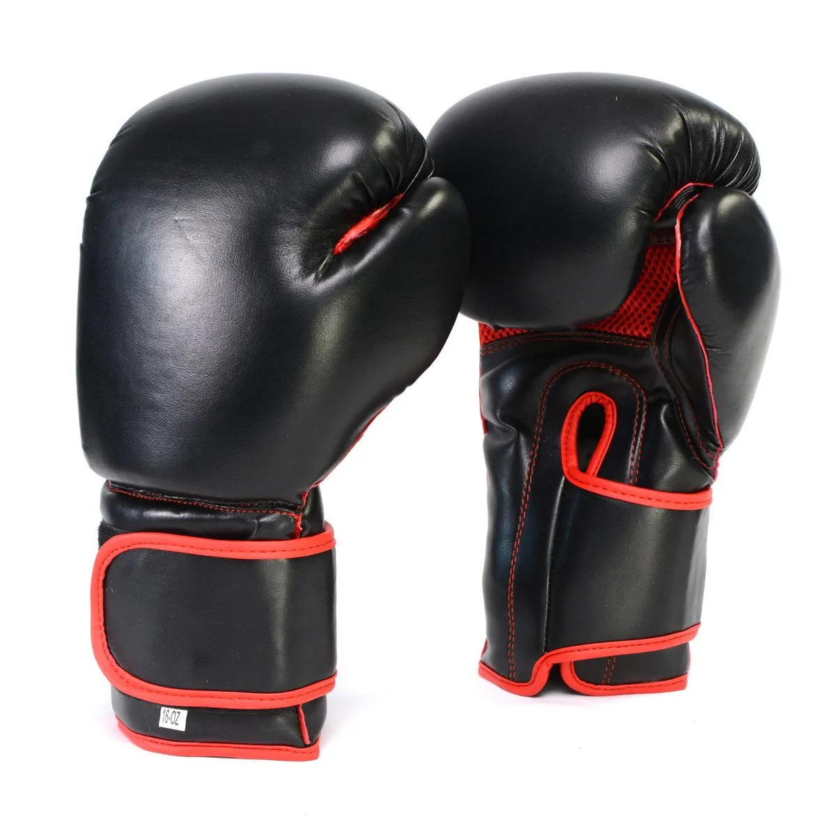 X-Fitness XF2000 Gel Boxing Kickboxing Punching Bag Gloves-BLK/RED